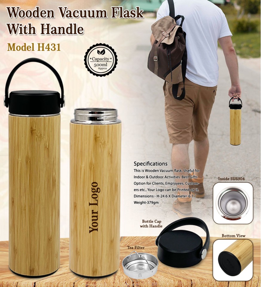 Wooden thermos hot sale flask